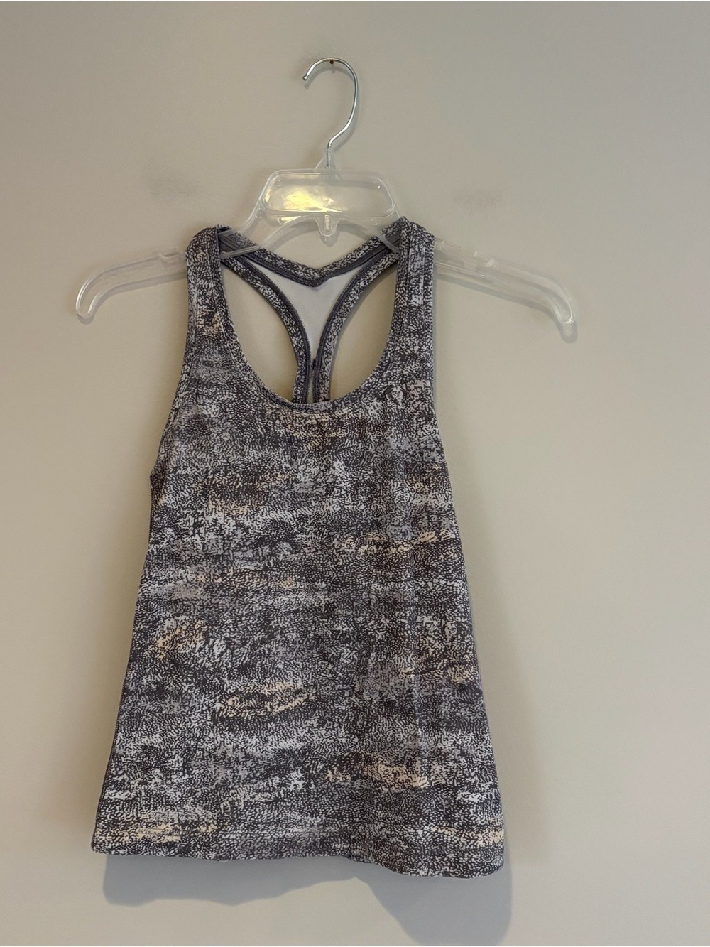 lululemon athletica Heathered Grey Racerback Tank Size 4